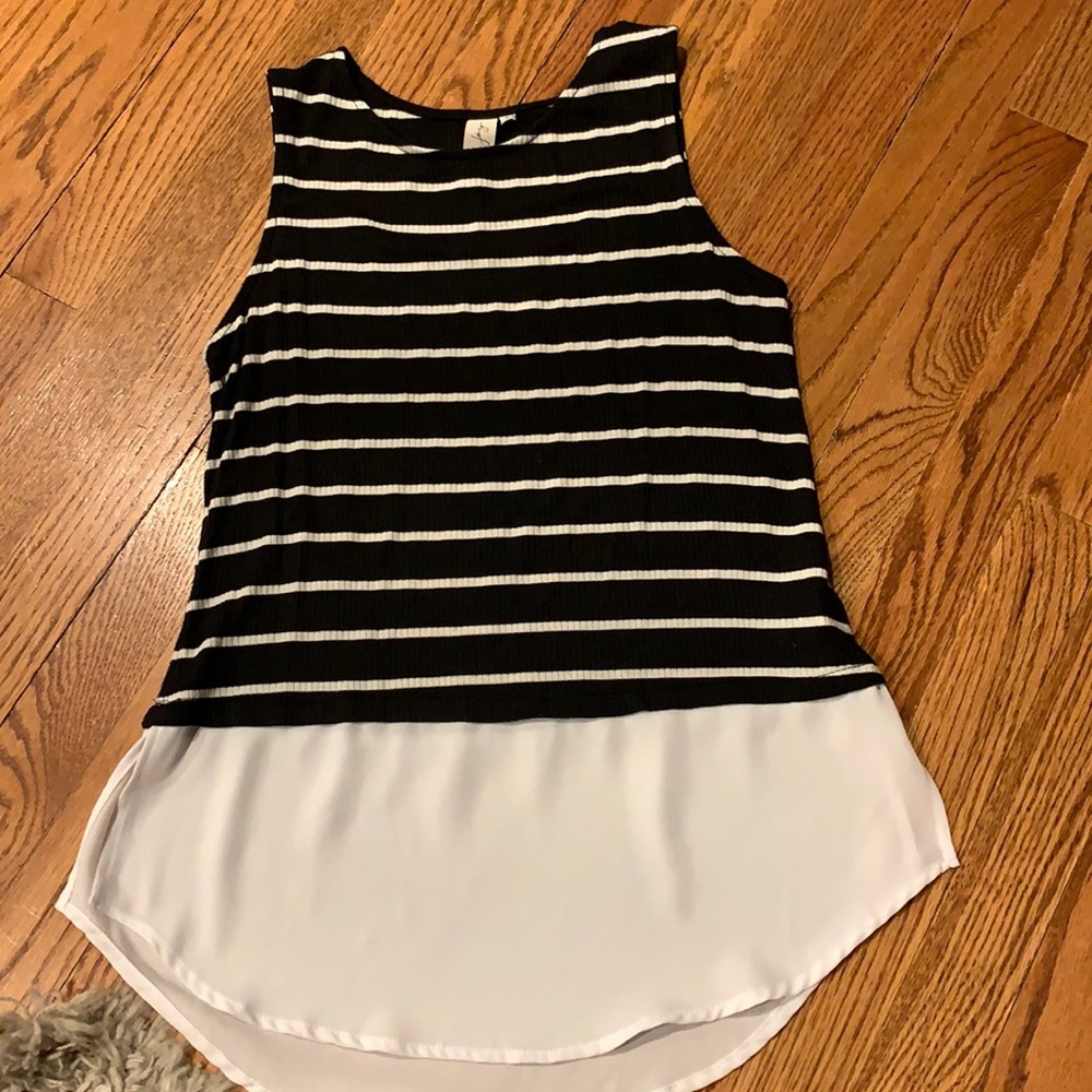 Soft black womens tank top.